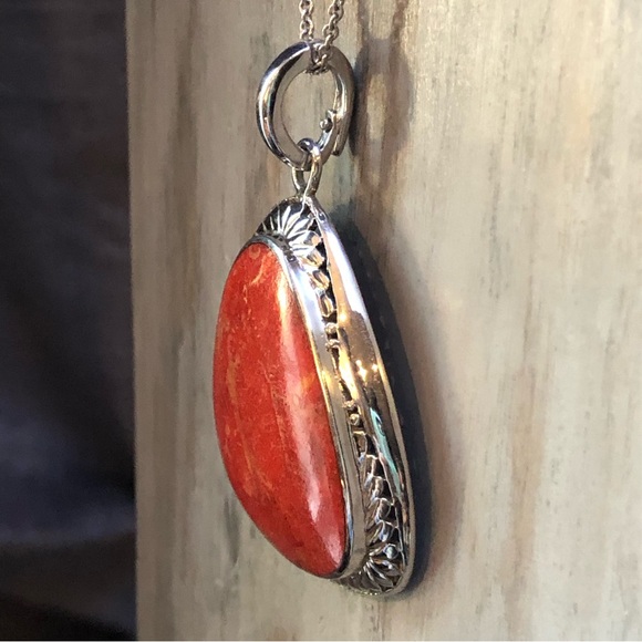 ❤️Red Jasper Sterling Pendant - Picture 3 of 7